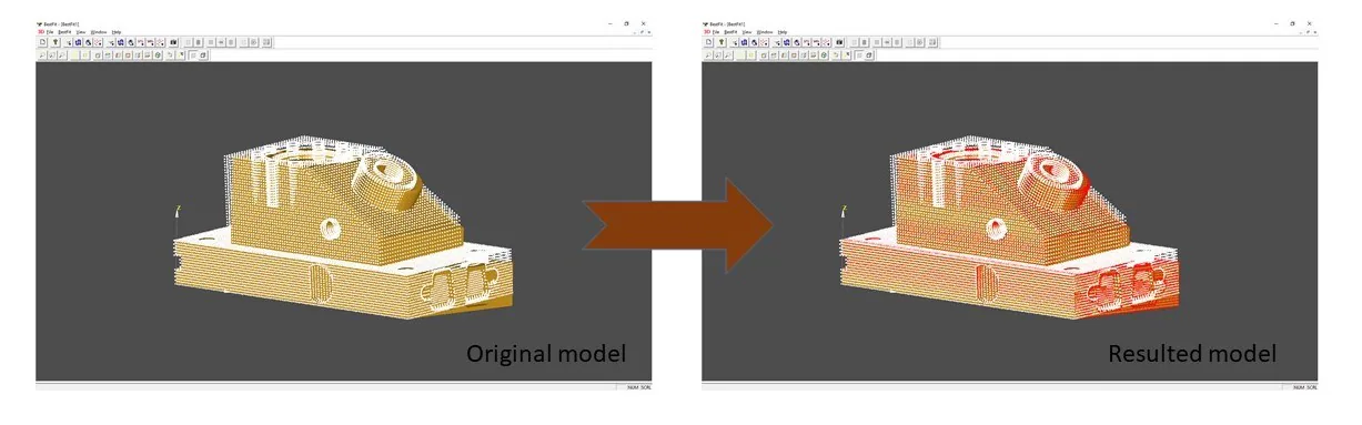 Point cloud to CAD alignment